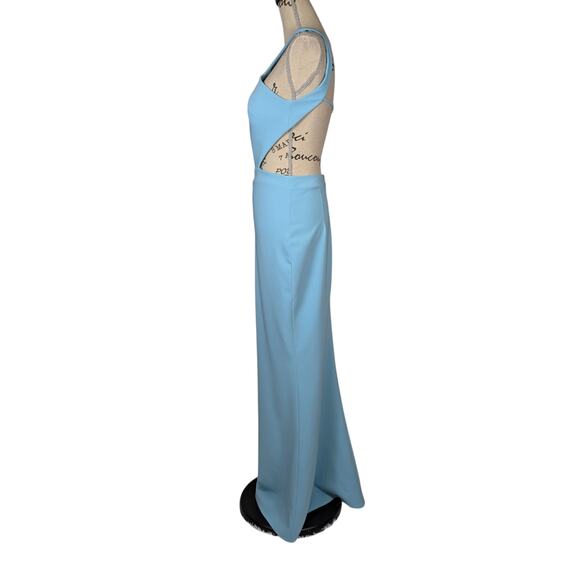 Maria Bianca Nero Aqua Backless Stretch Cutout Mermaid Dress Size 4 - Picture 6 of 16